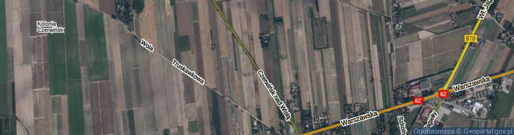 Zdjęcie satelitarne Czerwińsk nad Wisłą ul.